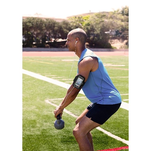 Belkin Sport-Fit Plus Armband for iPhone 5, 5S, 5C and iPod Touch 5th Generation, Blacktop/Overcast