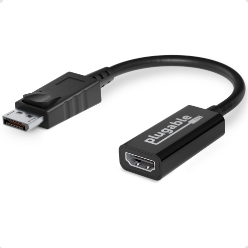 PLUGABLE  Active Displayport to HDMI Adapter - Connect Any Displayport-Enabled PC Or Tablet to An HDMI Enabled Monitor, Tv Or Projector for Ultra-HD Works great! High powered, the resolution is fantastic
