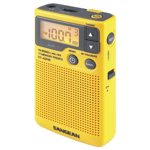 Sangean DT-400W AM/FM Digital Weather Alert Pocket Radio