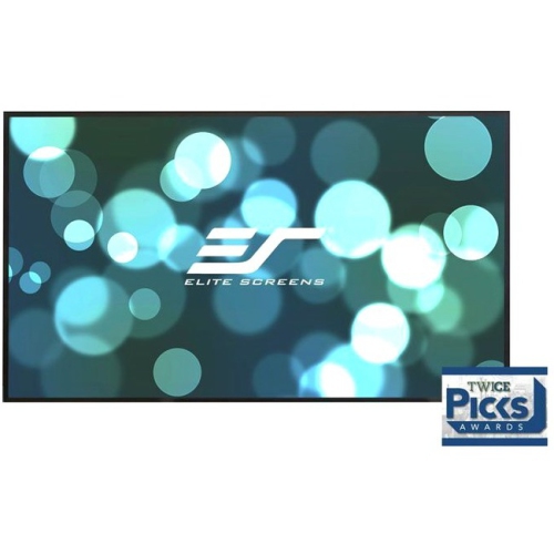 Elite Screens Aeon, 135-inch 16:9, Grey Material Home Theater Fixed Frame EDGE FREE Projection Projector Screen, AR135H2