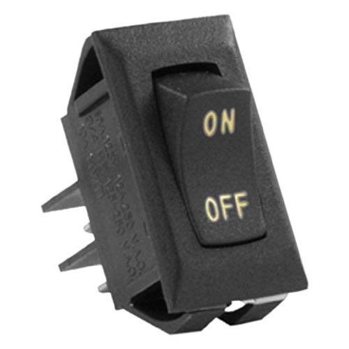 JR PRODUCTS  (12591-5) Black/sliver 12V On/off Switch, (Pack Of 5)