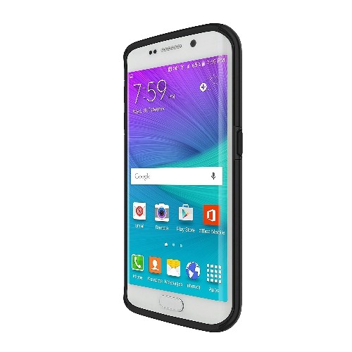 Incipio DualPro Carrying Case for Samsung Galaxy S6 Edge, Retail Packaging, Black/Black