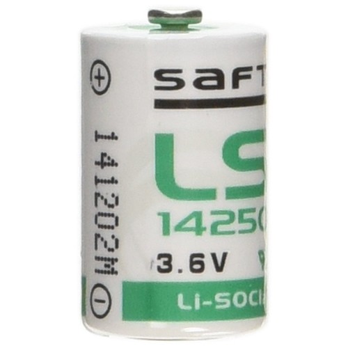 Saft LS14250 5 Pack Lithium 3.6V Batteries