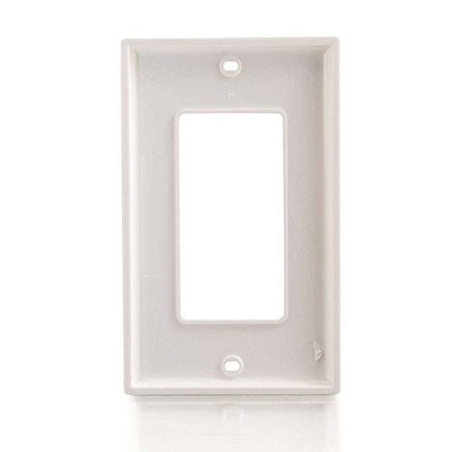 Decorative Single Gang Wall Plate - White