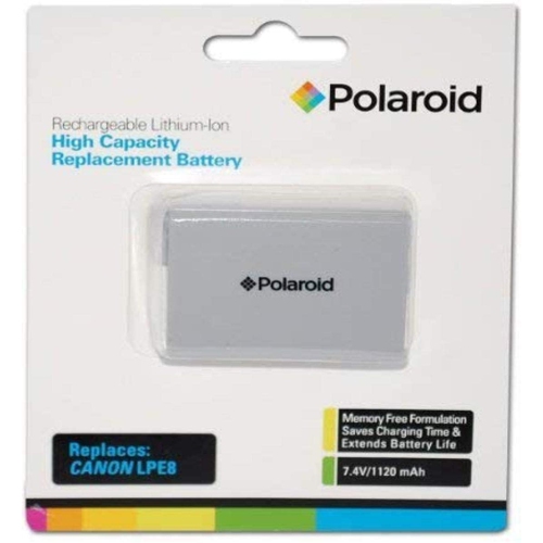Batterie au lithium de remplacement haute capacité LPE8 de Polaroid pour appareils photo de Canon