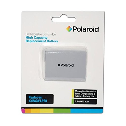 Batterie au lithium de remplacement haute capacité LPE8 de Polaroid pour appareils photo de Canon