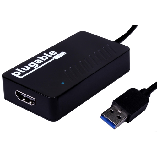 PLUGABLE  USB 3.0 to HDMI Video Graphics Adapter With Audio for Multiple Monitors Up to 2560X1440 (Supports Windows 10, 8.1, 7) 