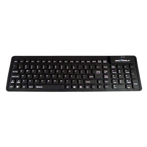 SEAL SHIELD  Seal Flex Medical Grade Silicone Flexible Keyboard - 100% Waterproof, Ip-68, Qui