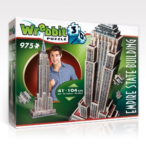 PUZZ 3D  Empire State Building, 975 Piece 3D Jigsaw Puzzle Made By Wrebbit Puzz-3D
