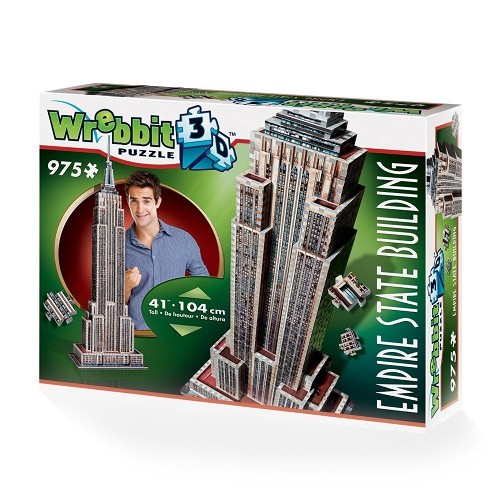 Empire State Building, 975 Piece 3D Jigsaw Puzzle Made by Wrebbit Puzz-3D