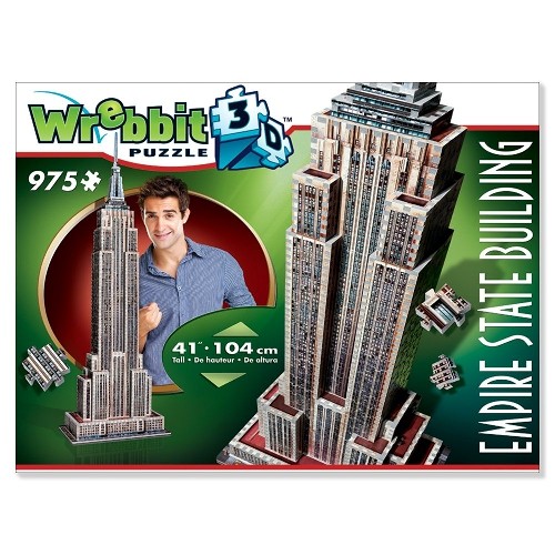 Empire State Building, 975 Piece 3D Jigsaw Puzzle Made by Wrebbit Puzz-3D