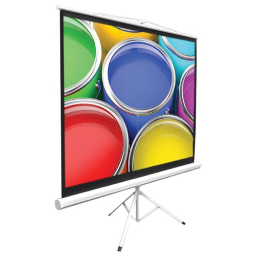 Pyle PRJTP42 40-Inch Video Projector Screen, Easy Fold-Out and Roll-Up Projection Display, Tripod Stand Style