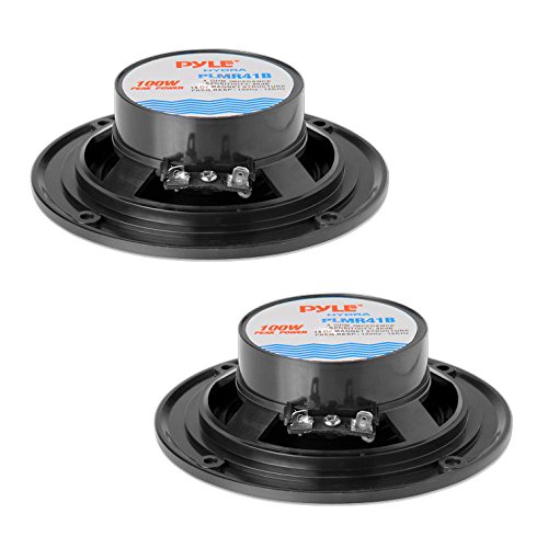 Pyle Marine Audio Système de haut-parleurs stéréo étanches à double cône 4 "PLMR41 - Paire