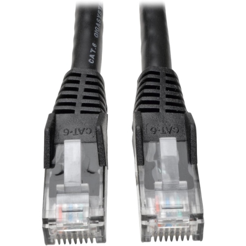 Cat6 Gigabit Snagless Molded Patch Cable - Black, 30-Ft.