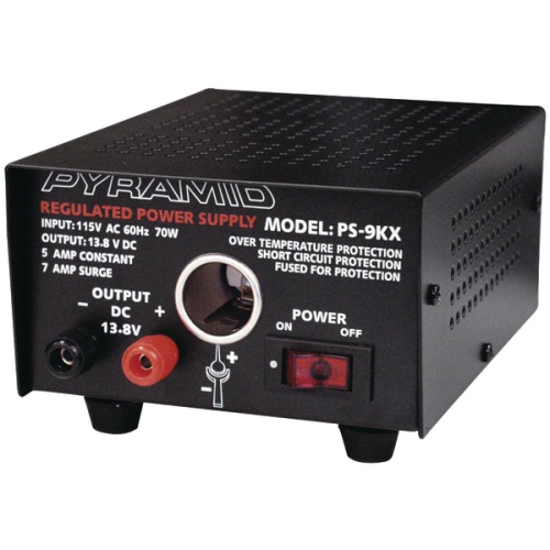 Pyramid PS9KX 5A/7A Power Supply with Cigarette Lighter Plug