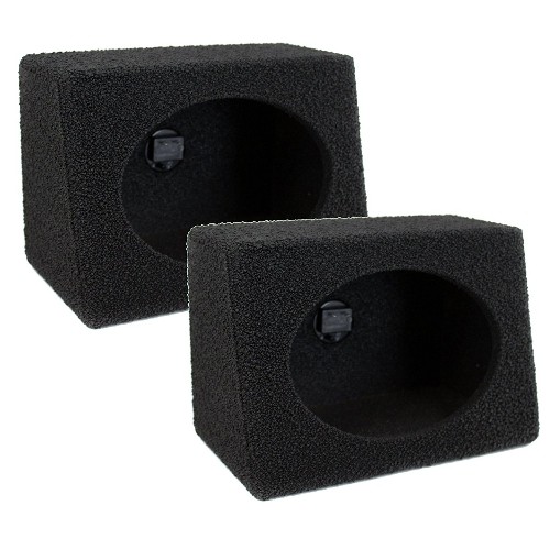 Q Power QBTW6X9 Single 6 x 9 Inches Speaker Boxes with Durable Bed Liner Spray