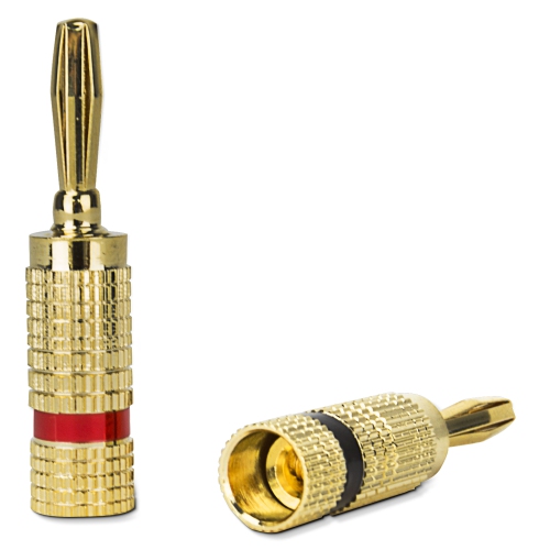 General Electric GE AV22638 Premium Banana Plug Speaker Wire Connectors