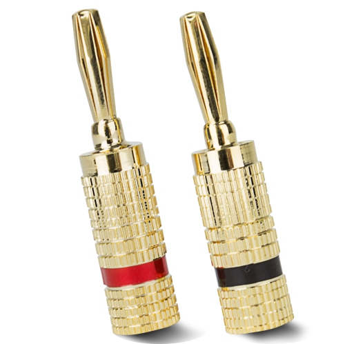 General Electric GE AV22638 Premium Banana Plug Speaker Wire Connectors