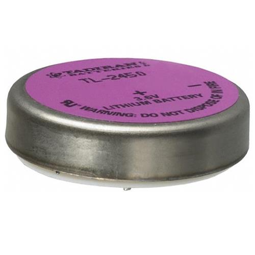 Tadiran TL-2450/P 3.6V 0.55 Ah Lithium Battery w/ PC Pins