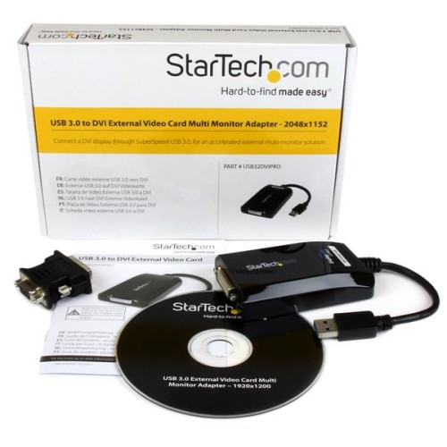 StarTech USB 3.0 to DVI External Video Card Multi Monitor Adapter
