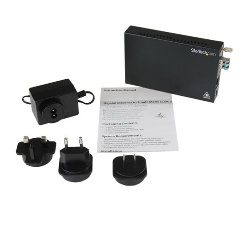 StarTech Gigabit Single Mode Fiber Media Converter LC 40km