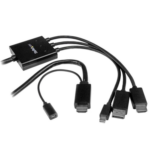 StarTech 2 m HDMI, DisplayPort or Mini DisplayPort to HDMI Converter Cable (DPMDPHD2HD)