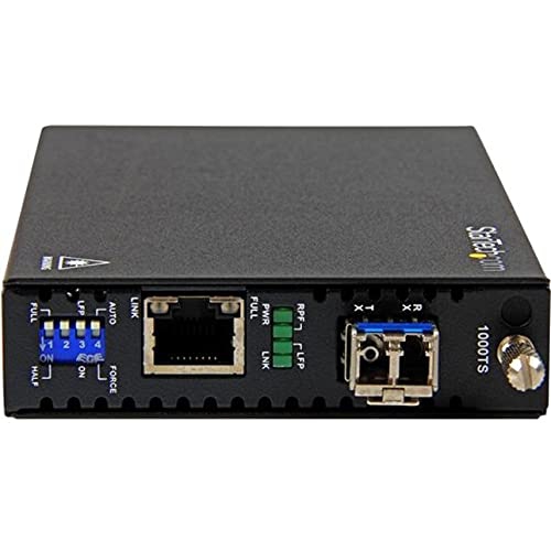 StarTech Gigabit Ethernet Copper-to-Fiber Media Converter SM LC 10km