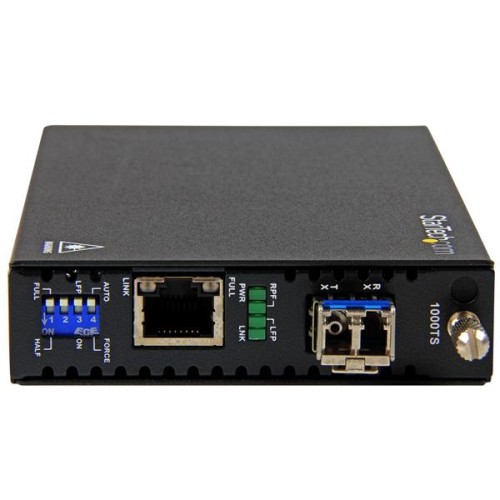 StarTech Gigabit Ethernet Copper-to-Fiber Media Converter SM LC 20 km