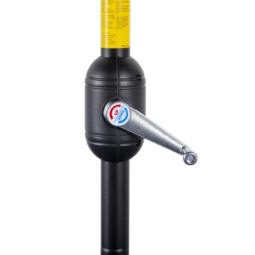 Outsunny 9ft Half Round Umbrella Outdoor Balcony Parasol Patio Garden Outdoor Window Sun Shade w/ 5 Ribs Beige