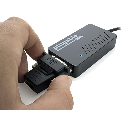 Plugable USB 3.0 to VGA / DVI / HDMI Video Graphics Adapter for Multiple Monitors up to 2048x1152 / 1920x1080 (Supports Window