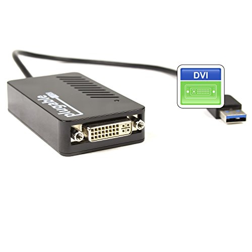 Plugable USB 3.0 to VGA / DVI / HDMI Video Graphics Adapter for Multiple Monitors up to 2048x1152 / 1920x1080 (Supports Window