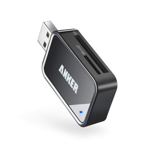 Anker USB 3.0 Card Reader 8-in-1 for SDXC, SDHC, SD, MMC, RS-MMC, Micro SDXC, Micro SD, Micro SDHC Card, Support UHS-I Cards,
