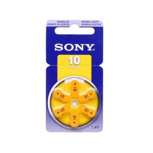 Paquet de 12 piles pour appareil auditif de taille 10 de Sony