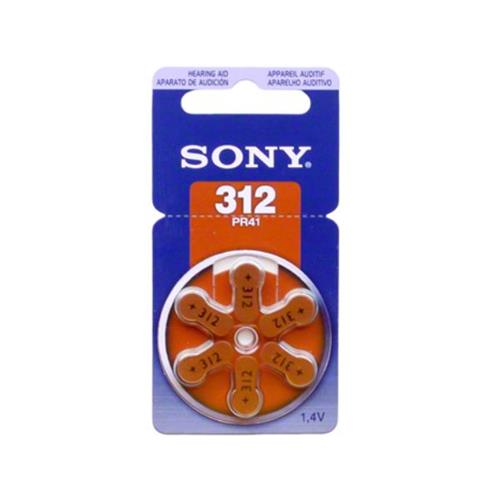 12-Pack Sony Size 312 Hearing Aid Batteries