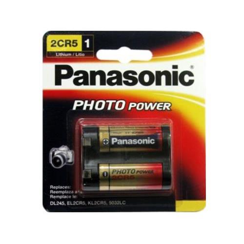 4-Pack Panasonic 2CR5 6 Volt Lithium Batteries