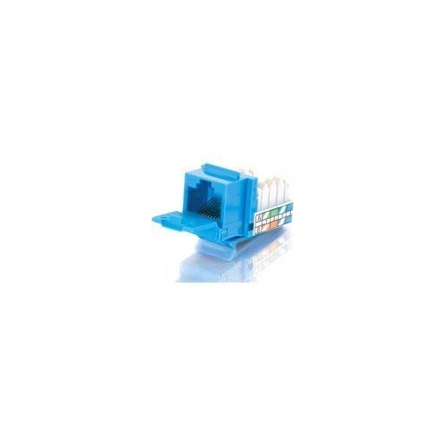 C2G 90? Cat5E RJ45 UTP Keystone Jack - Blue