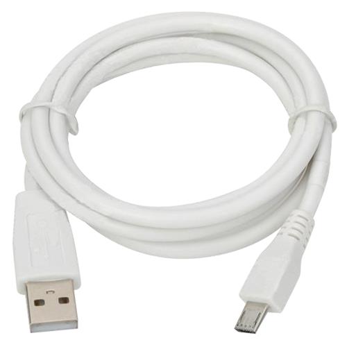 Exian Micro USB to USB Sync/Charge Thick Cable 1 Meter in White