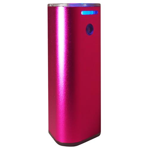 Chargeur portable de 7800 mAh d’Exian avec lumière flash rose