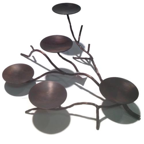 ELEGANCE  5-Lite Pillar Candle Holder