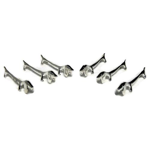 Elegance Silver Plated Dog Knife Rests Set of 6