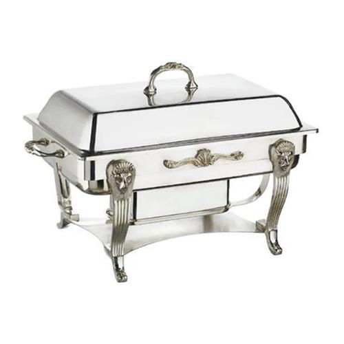 ELEGANCE  Plated 8 Qt. Rectangular Chafing Dish In Silver