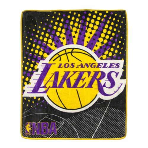 NBA  Los Angeles Lakers Ultimate Super Plush Multicolored Gorgeous Designed Throw Blanket 48 X 60 Inch for Kids