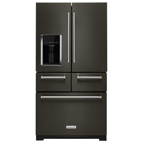 Réfrigérateur à 5 portes 25,8 pi³ et 36 po de KitchenAid - Acier inoxydable noir