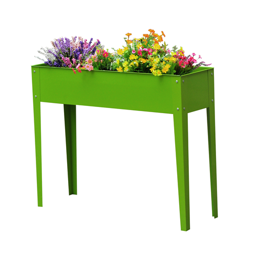 OUTSUNNY  39X12X34Inch Flower Bed With 3 Holes In Green