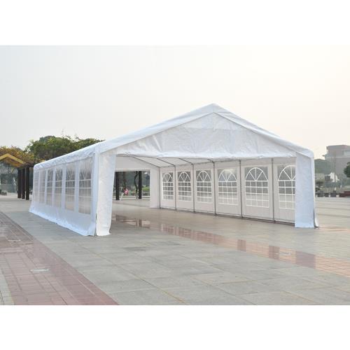 OUTSUNNY  40'x20' Party Tent With Sidewall In White