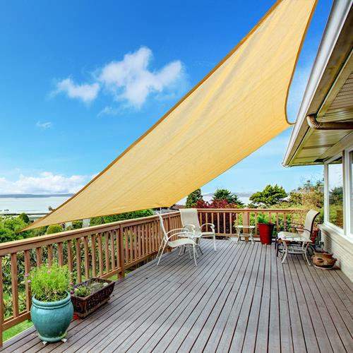 Outsunny Square 10ft Sun Shade Sail Sand Best Canada Outsunny Square 10ft Sun Shade Sail, Patio Shade Solutions Canada