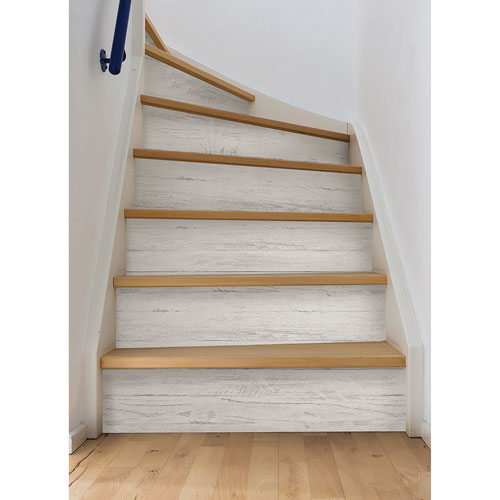 Papier peint autocollant Shiplap de NuWallpaper - Jaune