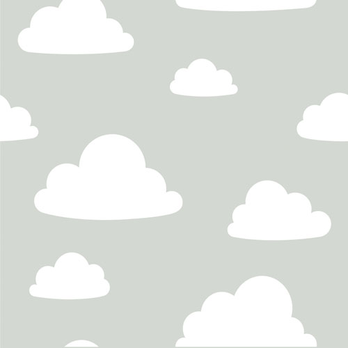 Papier peint autocollant Clouds de NuWallpaper - Gris
