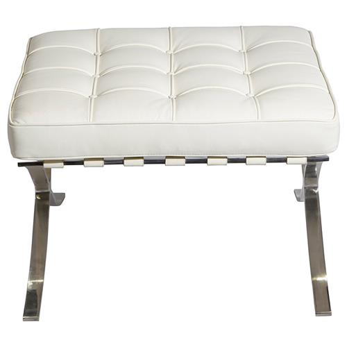 OCC Barcelona Ottoman in White