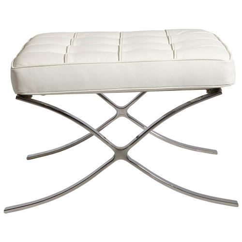 OCC Barcelona Ottoman in White